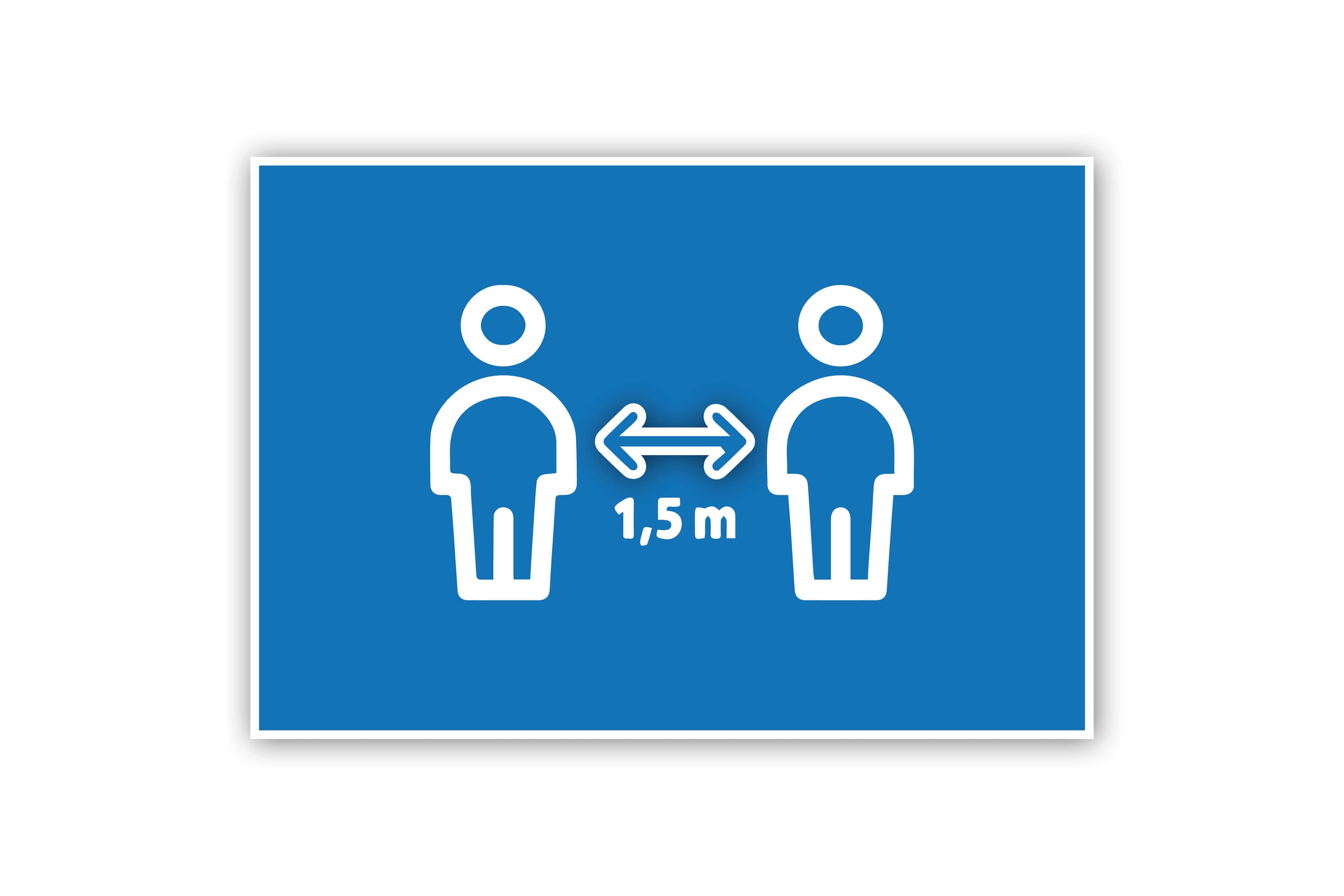 Icon für "Abstand halten"