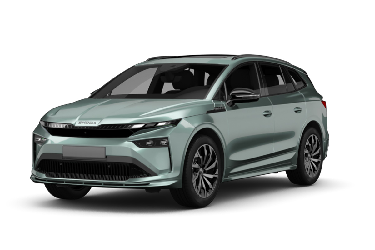 grüner Skoda Enyaq